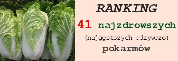 ranking 41 najzdrowszych pokarmów